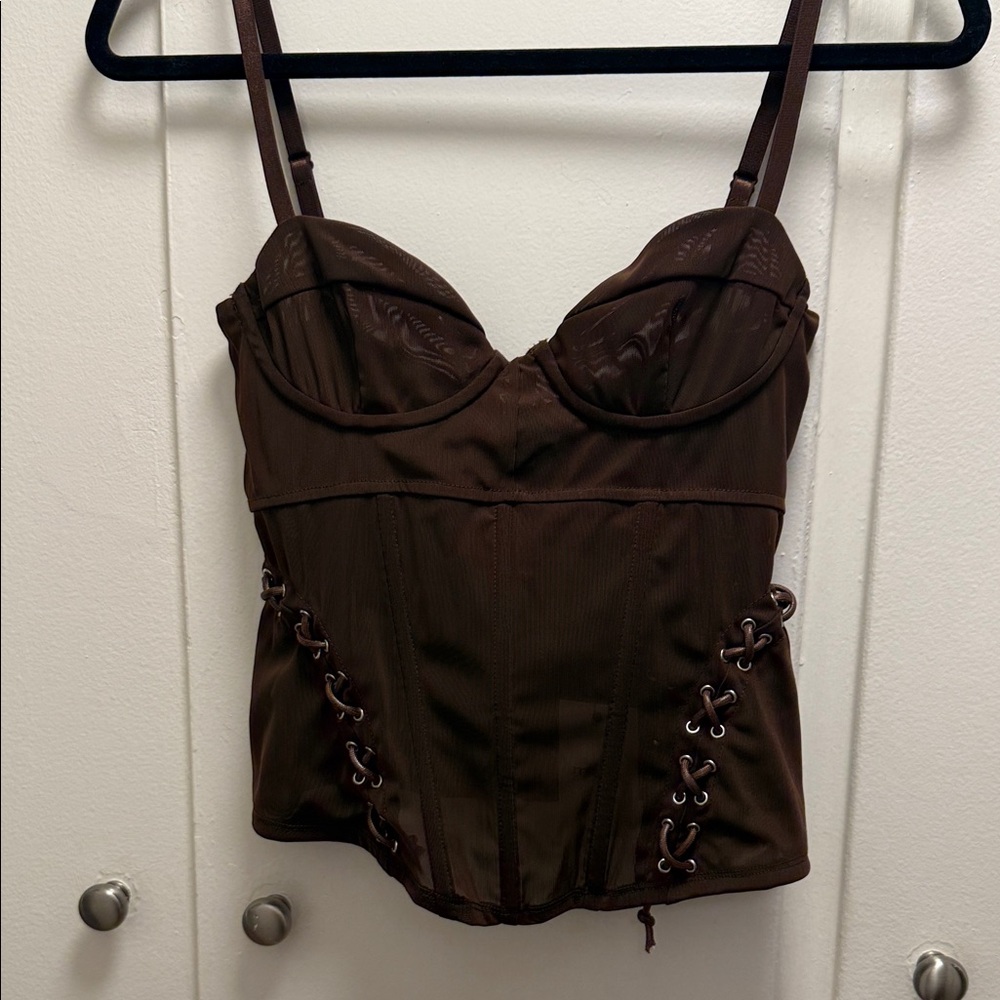 Christina Corset & Emma Capris MIAOU chocolate